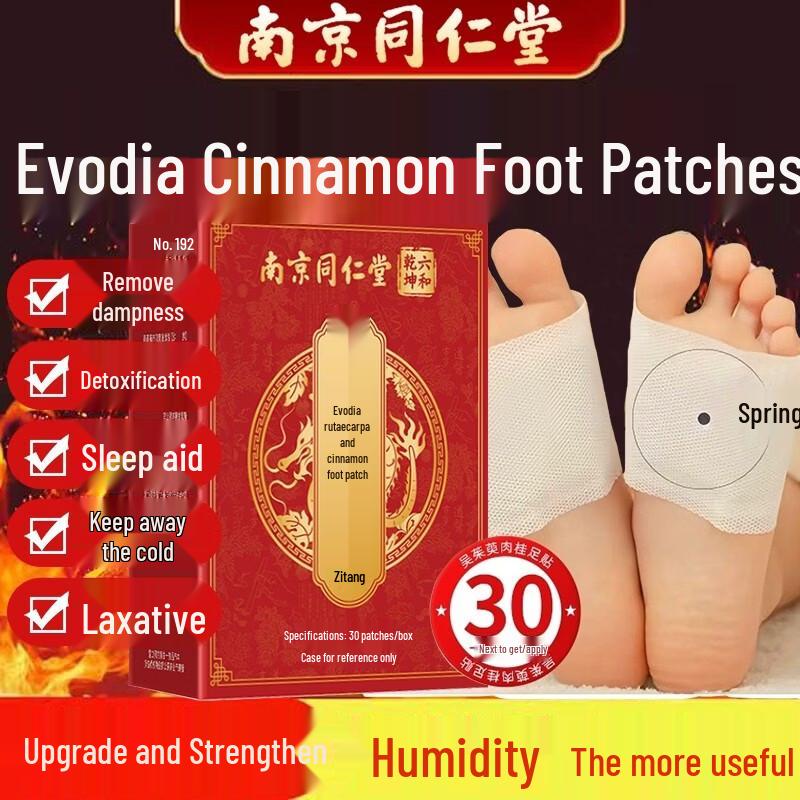 Nanjing Tong Ren Tang Wuzhuyu Cinnamon Foot Patch