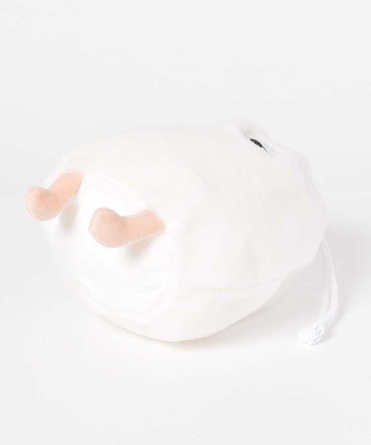 Bleu Bleuet Medjed Plush Drawstring Bag