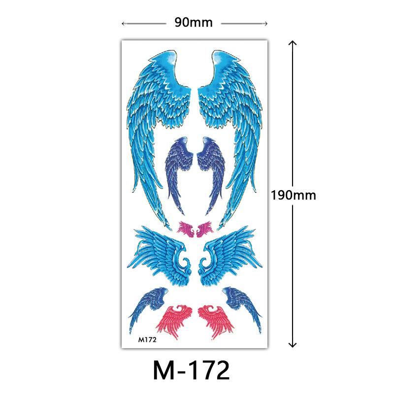 Wasserdichtes dreidimensionales Farbdruck-Tattoo-Sticker, Schmetterling Blume Tier Tattoo