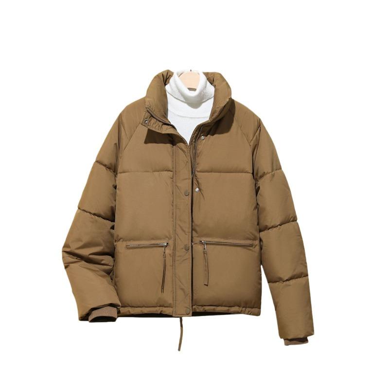 Cotton clothes women's winter new down cotton-padded clothes short stand-up collar small bread clothes fashionable thickened coat tide