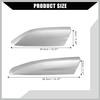 Upper/Roof Rack Rails End Cap Protection Cover Shell for Toyota Highlander 2008-2013 / Rails End Covers Shell Cap / 4 Pcs/Silver Tone White