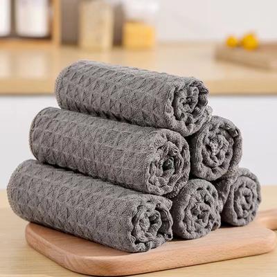 10 Stück Küchentücher aus Premium-Mikrofaser mit Waffelmuster, besonders saugfähige Spüllappen, schnell trocknendes, geruchsfreies Reinigungstuch