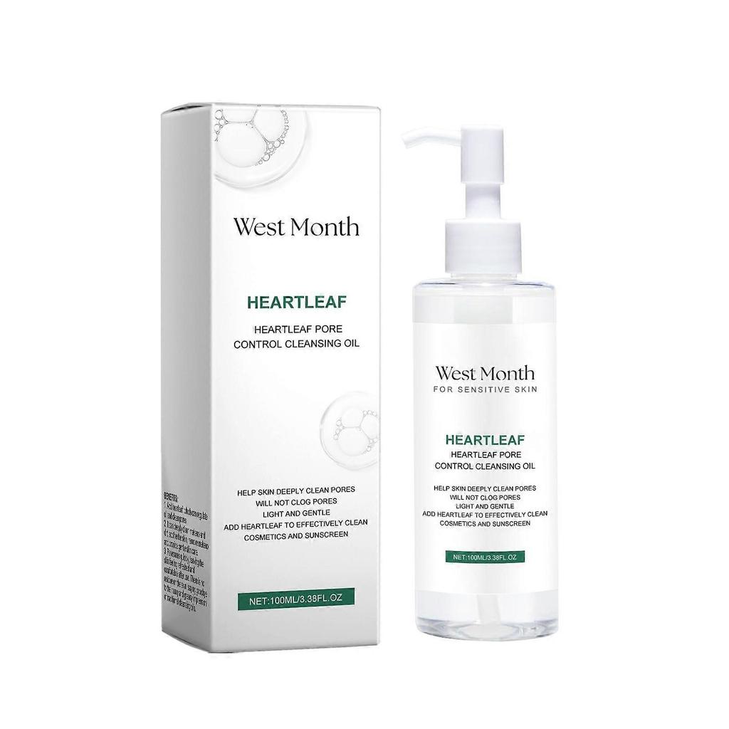 West Month Pore-Cleansing Makeup Remover Oil Cleanses The Face And Eyes & Lips, Moisturizing, Refreshing, And Gentle Makeup Removal Cleansing