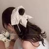 Korean Style Polka Dot Square Scarf Scrunchie - Women's High-End Hair Accessory and Headband