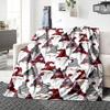 1Pc Christmas Gnome Celebration Blanket Soft Throw Blanket For Home Bedroom Bed Sofa Travel Office Solid Christmas Blanket