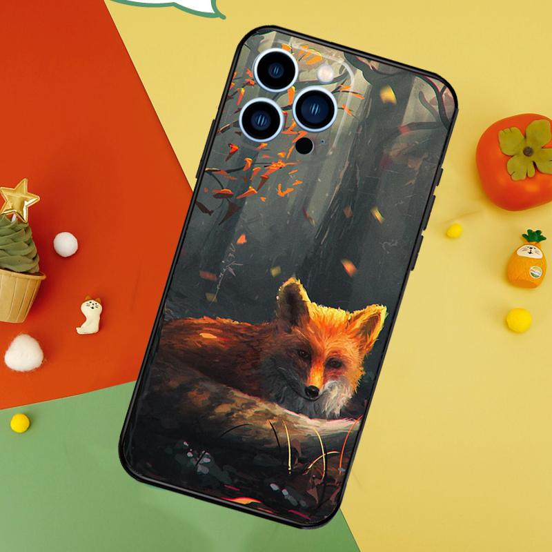 Cute Fox In Autumn Phone Case For iPhone 17 Pro Max16 15 14 13 11 12 Pro Max Plus 12 13 Mini 16e 17 Air Cover