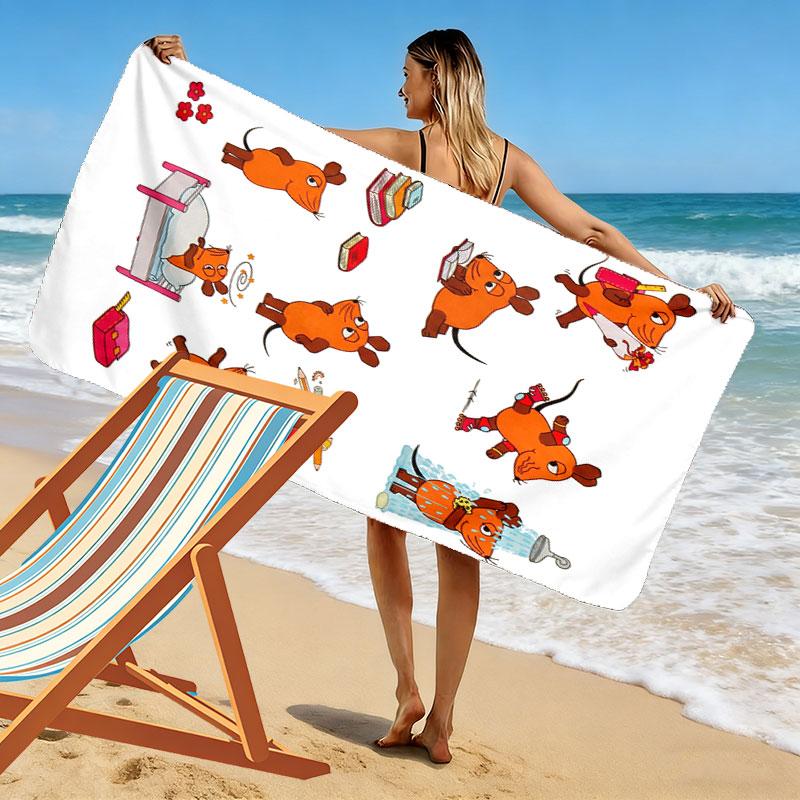 Asciugamano da Spiaggia Poster del Topo, Asciugamano Grande Morbido ad Asciugatura Rapida per Spiaggia Campeggio Nuoto