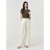 Jiuzi Anna Kou Lazy Relaxation Elastic Waist Loose Wide Leg Pants Women's 2025 Summer New Style