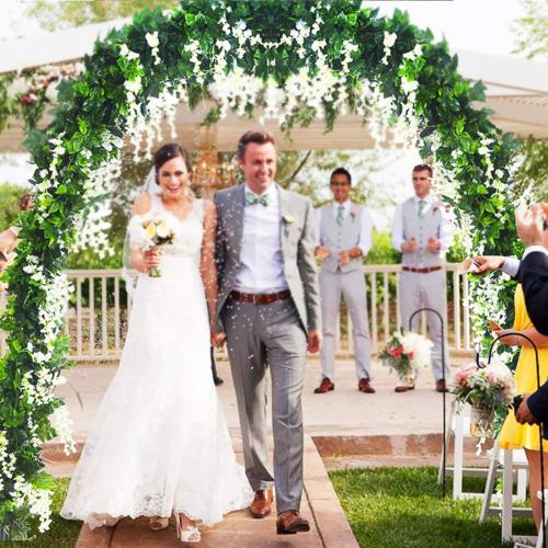 Florence Garden Arch Trellis 7.9 ft Metal Climbing Plant Arch
