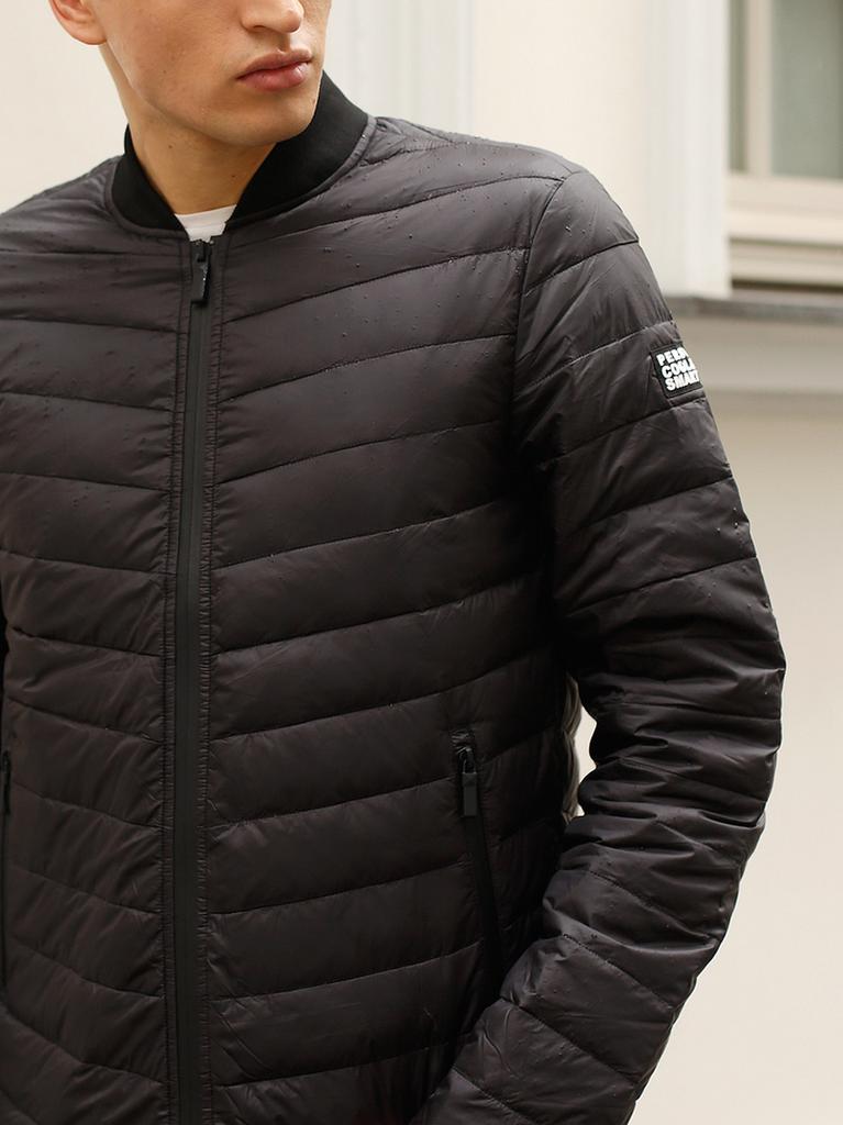 MEN' DOWN QUILTED JACKET WITH ZIPPER