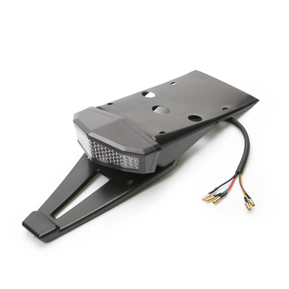 

Мотоциклетные задние фонари 12 В светодиодный указатель поворота задний тормоз противотуманный фонарь держатель номерного знака квадроцикл аксессуары для мотоцикла-внедорожника универсальный