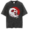 Attack on Titan Levi Ackerman Printed Tshirt Mens and Womens Washed Tshirt High Quality Vintage Cotton Tshirt Harajuku Tops