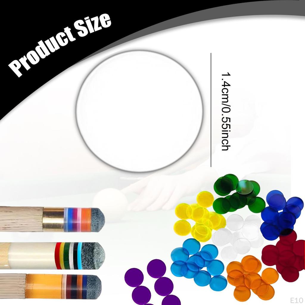 10 Billiard Cue Pads, 0.55 Inch Professional Accessory, Replacement for Outdoor Club Practice.