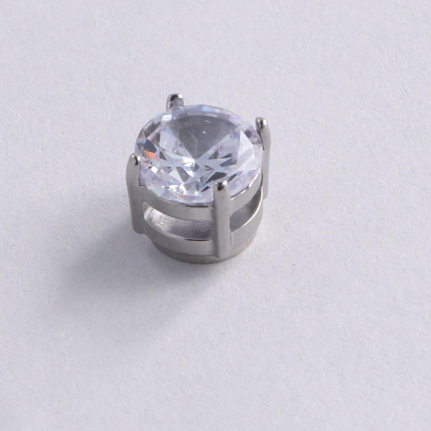 

1 пара магнитных клипс для ушей, серьги-гвоздики с цирконами, без прокола, магнитный фейковый пирсинг ушей для женщин и мужчин, ювелирные изделия для личности 6mm