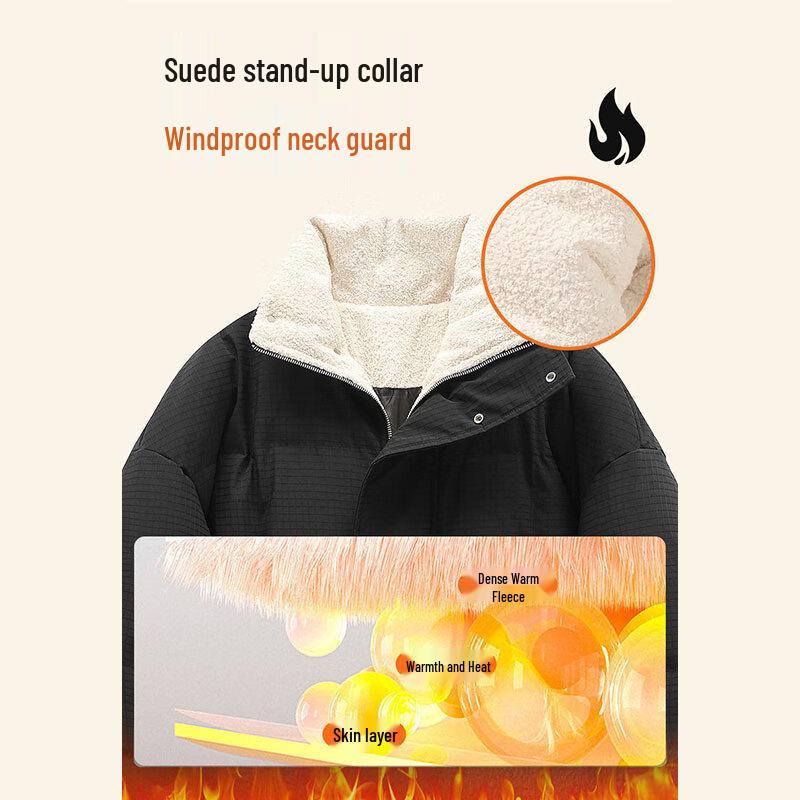 JEANSWEST Men's Warm Padded Winter Jacket