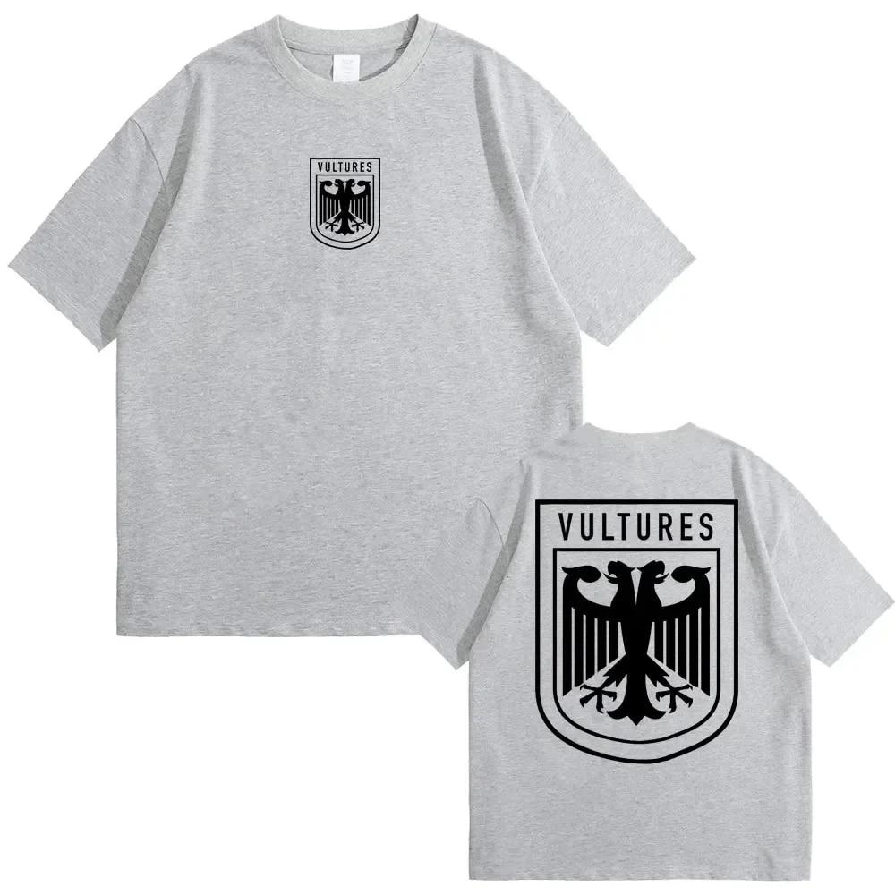 Rapper Kanye West Vultures New Music Album Graphic T Shirts Unisex Women Hip Hop Fashion Oversized T-shirts Unisex 100% Cotton Tshirt