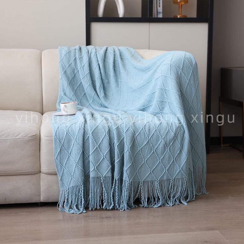 Decorative Bed Runner & Knit Throw Blanket for Home, Office, Sofa, or Nap