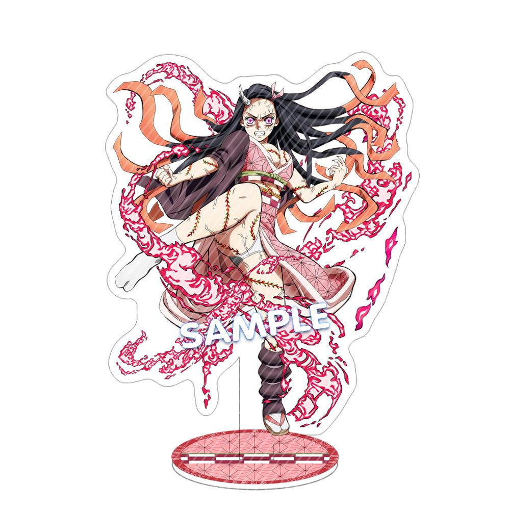Anime Demon Slayer Peripheral Acrylic Stand Figure Kimetsu No Yaiba Douma Kokushibo Akaza Desktop Decoration Fans Collect Gift