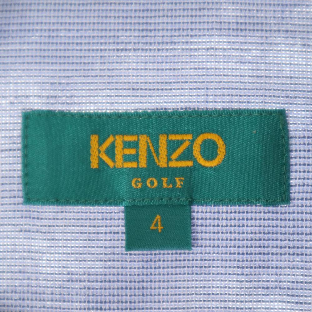 KENZO GOLF 90s Made in Japan Old Long sleeve Button down shirt 4 Navy Men's Used
