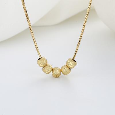 Five Blessings To The Gate of The Lucky Beads and Collarbone Chain Japanese and Korean Ins Light Luxury Simple Niche