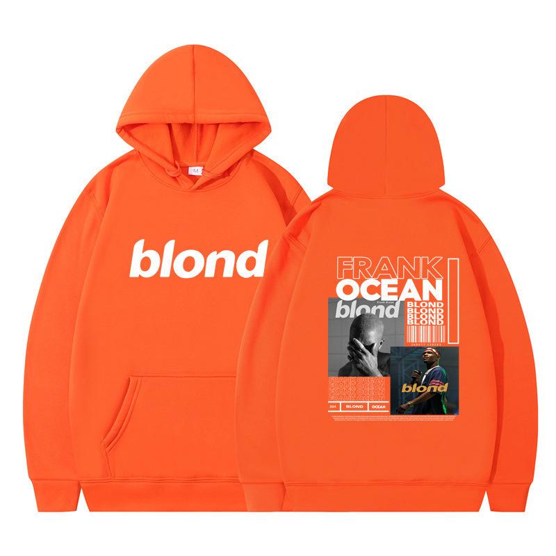 2024 Außenhandel Neu Blond Grenzüberschreitend Herbst/Winter Neu Fleece Lässig Kapuzenkragen Unisex Kapuzenpullover