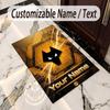 Crystal Velvet Rug Wolverhampton Wanderers Football Print Custom Name Text Floor Mat Home Decor