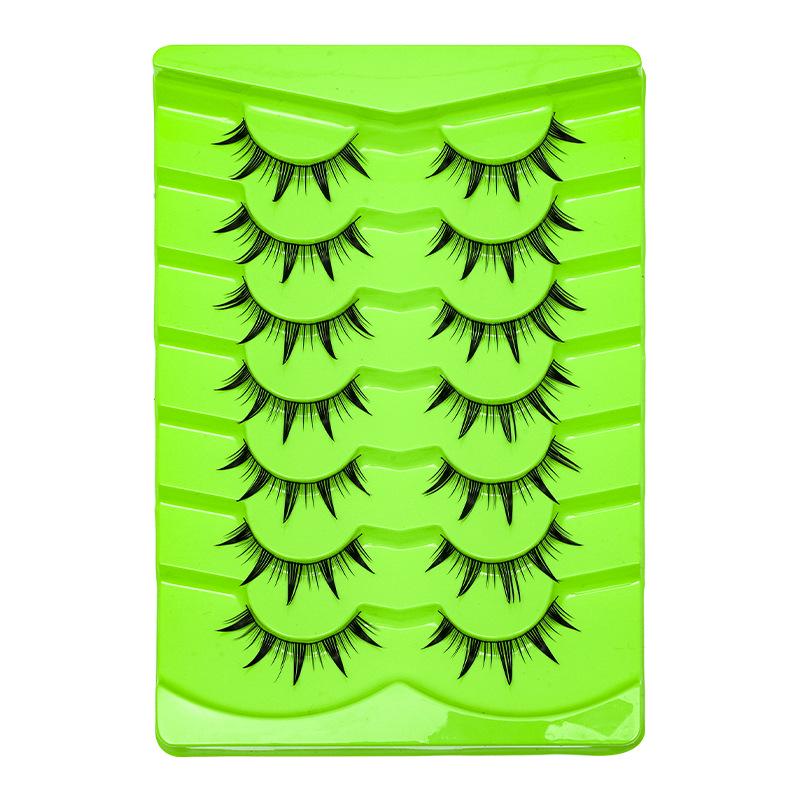 Eyelashes Lazy Sunflower: Influencer Comic Fairy Full Strip False Lashes with Transparent Stem