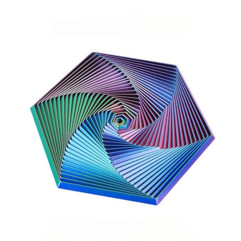 Fractal Fidgeting Hexagon 3D Printed Highpass Relieve Stress Reducing Toys Antistresse Fidgeting Relaxation Creative Table Gadgets