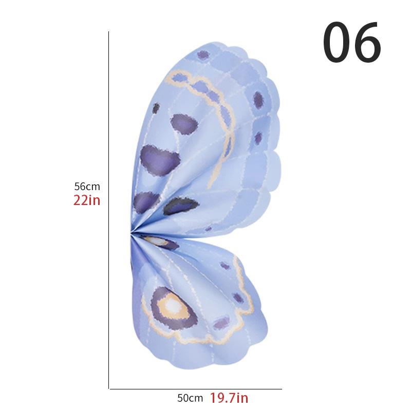 20 Pcs/Pack Flower Wrapping Paper DIY Butterfly Wings Shaped Bouquet Packaging Paper Wedding Party Gift Packing Florist Material
