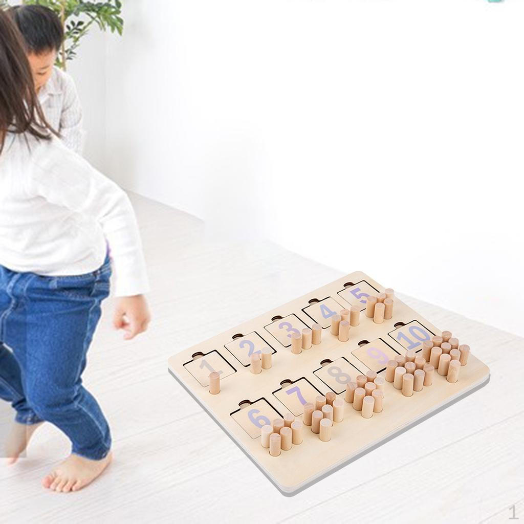 

Shape Sorter Board Puzzles Wooden Education Learning Toy Block Integers