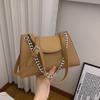 French Luxury Chain Underarm Bag for Women  Autumn New Texture PU Handbags Versatile Commute Female Crossbody Bags