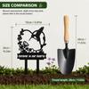 Heart Shaped Metal Memorial Garden Stake with Butterfly and Floral Design Engraved Remembering Mom Quote Suitable for Outdoor Cemetery Decoration