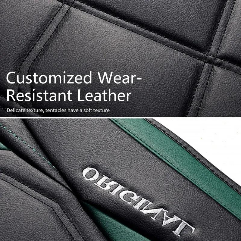 1pc Car Front Seat Cover, Rear Seat Cover All Inclusive Premium PU Leather Mat with Soft Cushion Full Package Protector Cover