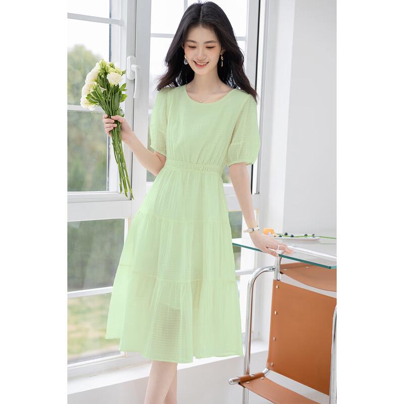 Mokana Women's Urban Casual Short Sleeve Midi Dress