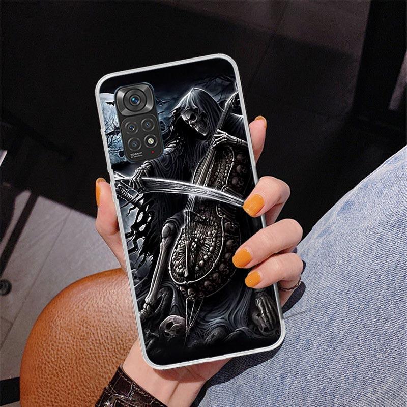 

Grim Reaper Skull Skeleton Phnoe Case for Xiaomi Redmi Note 14 13 12 12S 11S 11E 11 10S 10 Pro Plus 11T Note13 Note12 Unique Cov Redmi Note 14 Pro 5G
