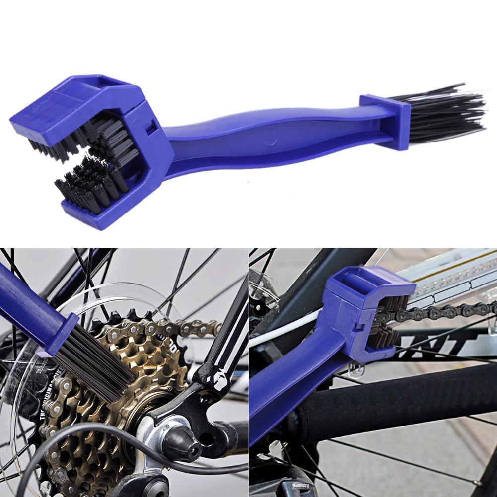 Motorcycle Mountain Bike Bicycle Scooter Double-end Chain Cleaning Brush Cycle Chain Detailing Brush Motorbike Chain Clean Tool