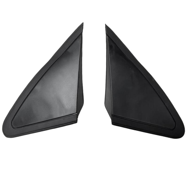 1Pair Front Window Glass Triangle Plate Trim 9804854077 9804853977 For 408 2010-2014 Side Mirror Corner Cover
