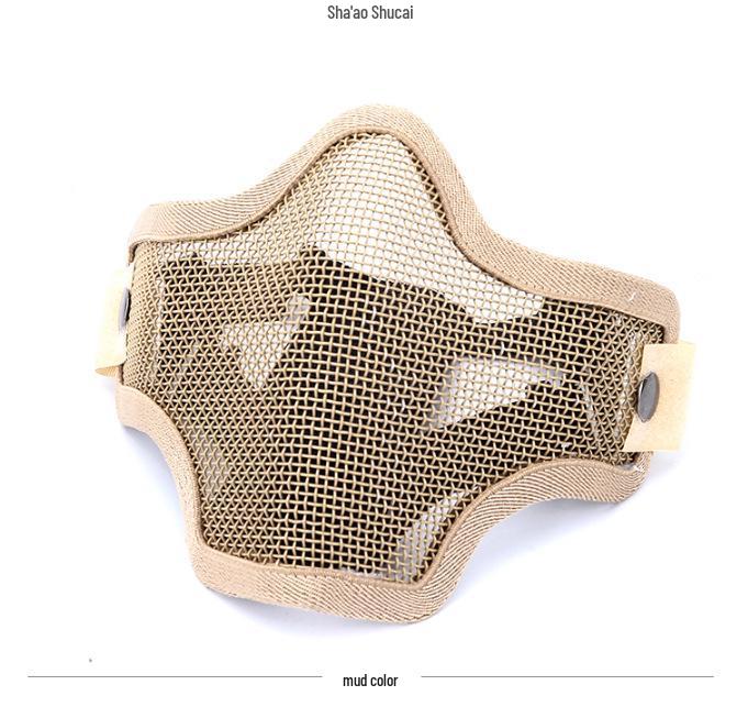 Tactical Mesh Half Face Shooting Mask - Breathable Military Protective Gear