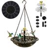 Solar-powered waterfall-style suspended bird bath fountain Bird Water Fountain Backyard Decor Solar Powered Bird Bath Fountain
