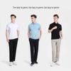 Langdeng Men's Wrinkle-Resistant Straight-Leg Casual Pants