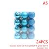 24 Piezas 3Cm Adornos de Bolas de Navidad Bolas para Árbol de Navidad Colgante para Árbol de Navidad Suministros Festivos para Fiestas Decoración Navideña