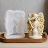 Flower Lady Figurine Silicone Candle Molds Multipurpose Silicone Mould For Making Candle Soap Home Decoration Resin Art