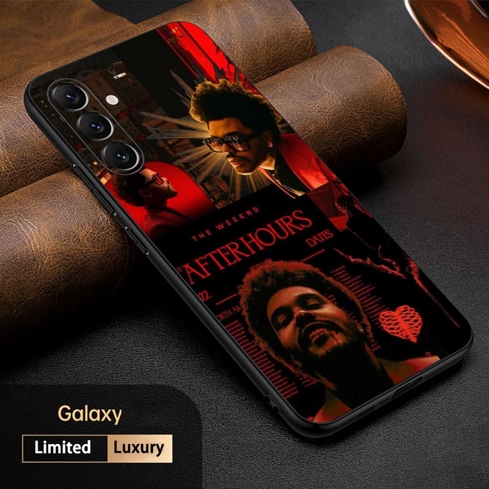 Mode cool Wochenende Poster Sänger Handyhülle Für Samsung Galaxy S26 S25 S24 S23 S22 S21 Plus Ultra Note20 Weich Schwarz
