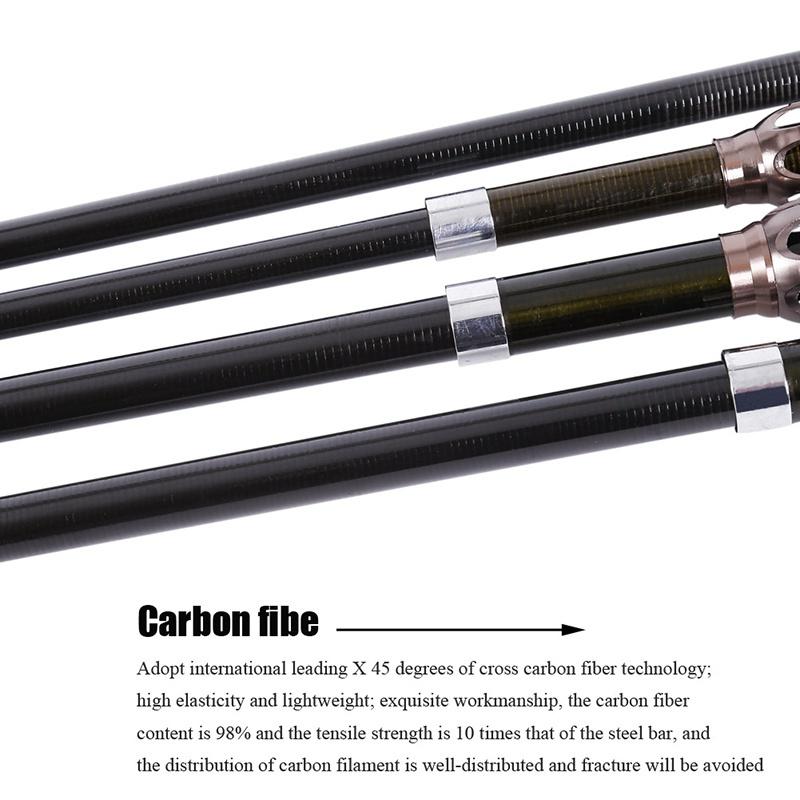 Protable Carbon Fishing Rod Telescopic 1.8m-2.7m Sea Fishing Pole Saltwater Stream Fishing Rods