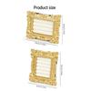 Tabletop Jewelry Display Holder with Ornate Frame, Four Ring Rows for Counter Merchandising, Vanity Storage, and Styling Use