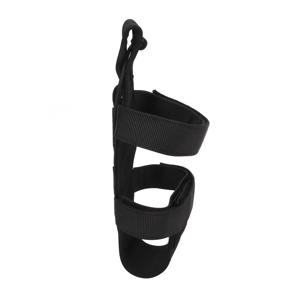 Water Bottle Carrier Camping Hiking Water Bottle Holder Outdoor Adjustable Webbing Kettle Cover Black