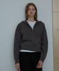 SIKOMA Cmk07 Deep Gray Half Zip Knit