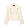 2026 Summer New Arrival: European and American Cross-border Women's Street Fashion Button-Up Slim Jacket W085 368886