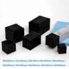 Square Rubber Black Chair Leg Caps Protector Pads Pipe Plugs Non-slips Table Foot Dust Cover Socks Floor Furniture Accessories