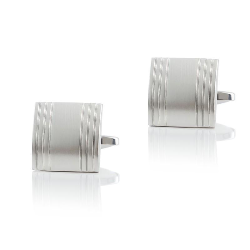 Electroplated Gold Brushed Pure Copper Metal Cufflinks Men s French Style Shirt CL-0010 серебряный
